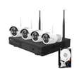 KIT GRABADOR CCTV WIFI 8 CANALES + 4 CAMARAS EXTERIOR + 1TB